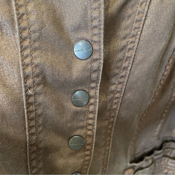 Coldwater Creek Bronze Snap Closure Jacket Sz W18 - Picture 5 of 8